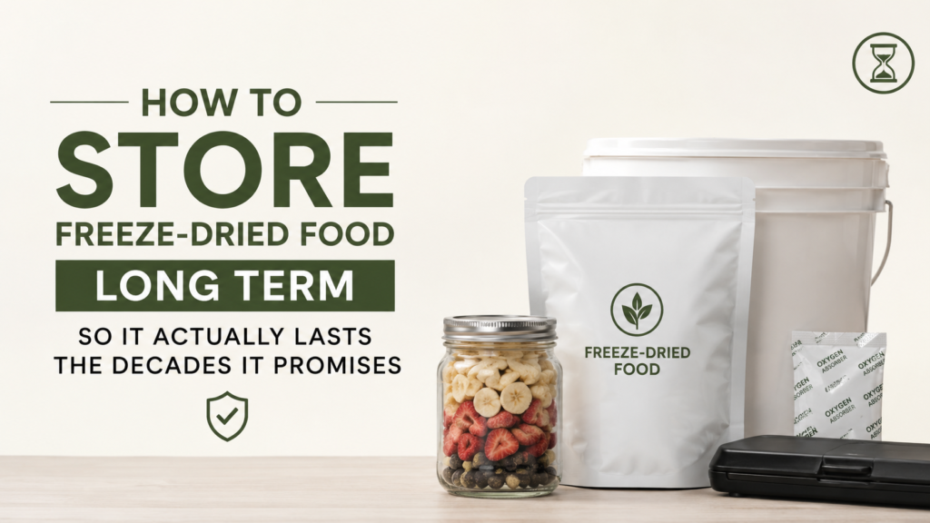 How to Store Freeze-Dried Food Long Term So It Actually Lasts the Decades It Promises