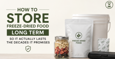 How to Store Freeze-Dried Food Long Term So It Actually Lasts the Decades It Promises