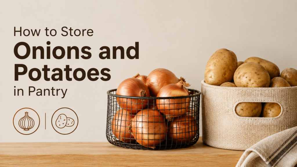 How to Store Onions and Potatoes in Pantry So They Actually Last 1 How to Store Onions and Potatoes in Pantry