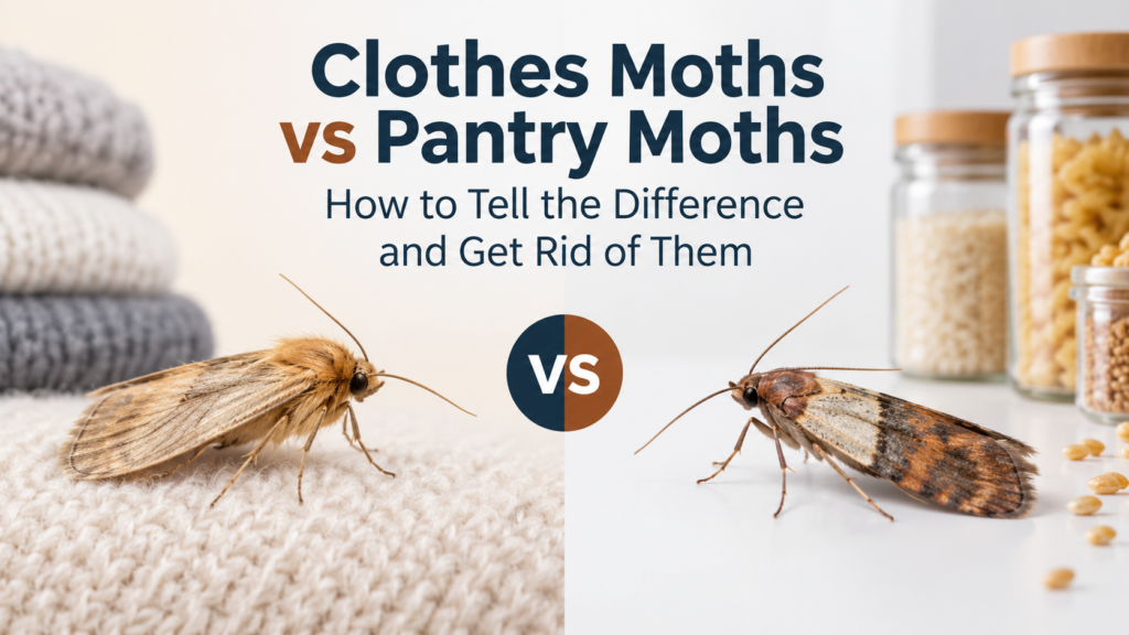 Clothes Moths vs Pantry Moths: How to Tell the Difference and Get Rid of Them 1 Clothes Moths vs Pantry Moths: How to Tell the Difference and Get Rid of Them