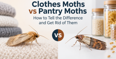 Clothes Moths vs Pantry Moths: How to Tell the Difference and Get Rid of Them 1 Clothes Moths vs Pantry Moths: How to Tell the Difference and Get Rid of Them