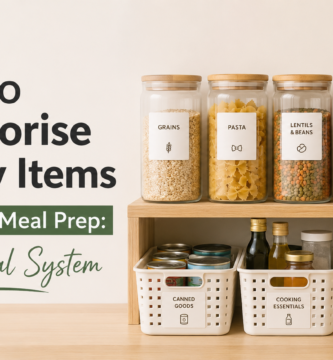 How to Categorise Pantry Items for Quick Meal Prep
